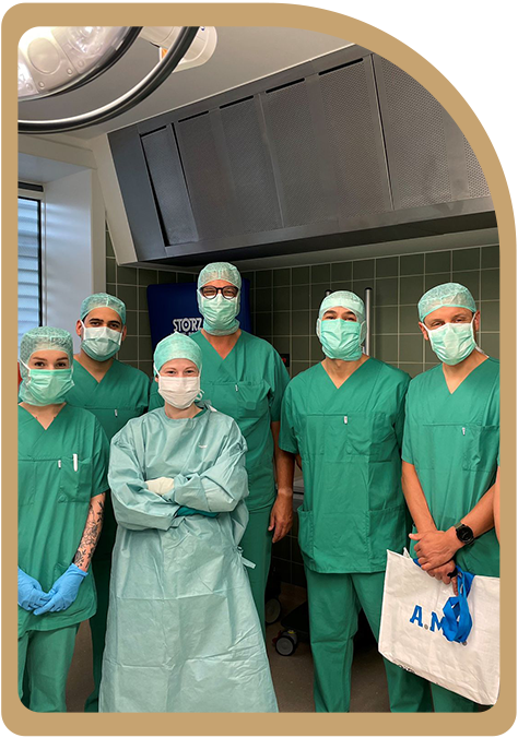 Your procedures are performed byl.active senior consultants practicing in Germany's top university hospitals.