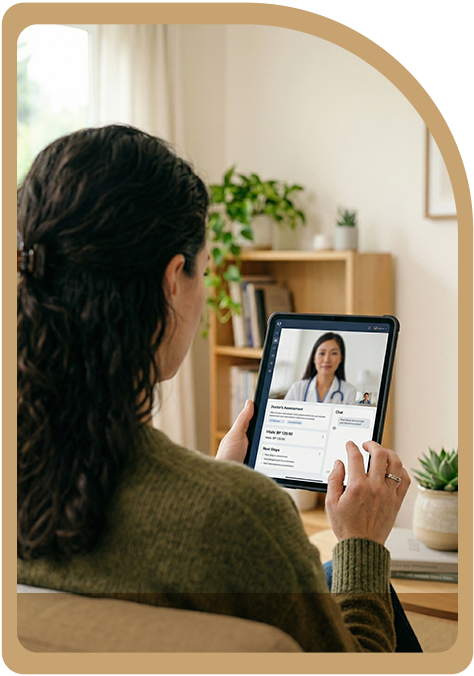 Begin your journey confidently with remote second opinions and AI-enhanced diagnostics from the comfort of your home.